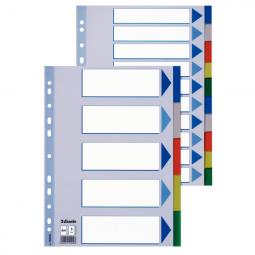 Esselte Divider A4 Polypropylene 5 Tabs Multicolour Pack of 20