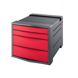 Rexel Choices 4 Drawer Cabinet A4 Red