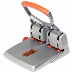 Rapid Supreme Hole Punch HDC150/4-hole Silver/Orange