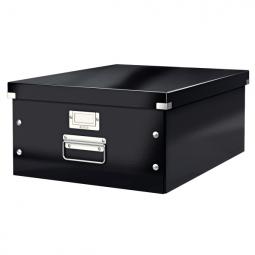 Leitz WOW Click & Store Large Storage Box With metal handles Black