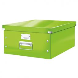 Leitz WOW Click & Store Large Storage Box With metal handles Green