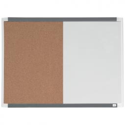 Nobo small Magnetic Whiteboard and Cork Notice Board 585x430mm Assorted Pack of 4