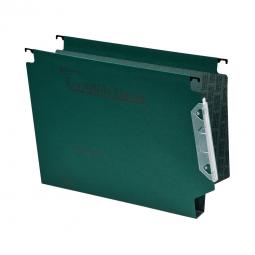 Rexel 330 Lateral Hanging Files 30mm base Manilla Green Pack of 25