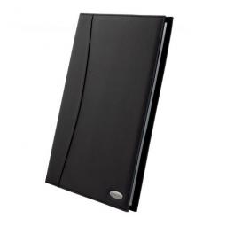 Rexel Soft Touch Display Book A4 Black Smooth Leather 24 Pockets