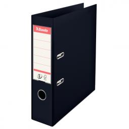 Esselte No.1 Lever Arch File 75mm Polypropylene Black Pack of 5