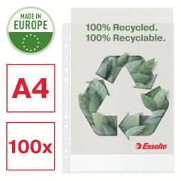 Esselte 100% Recycled Pocket A4 Polypropylene Pack of 100