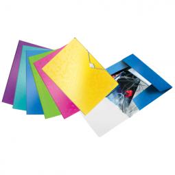 LEITZ 3 Flap Folder Polypropylene Assorted Pack of 20