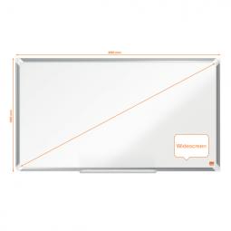 Nobo Premium Plus Widescreen Steel Magnetic Whiteboard 890x500mm