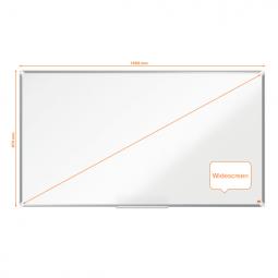 Nobo Premium Plus Widescreen Steel Magnetic Whiteboard 1550x870mm