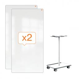 Nobo Mobile Whiteboard Collaboration System 1800x900mm