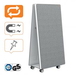 Nobo Mobile Whiteboard and Notice Board Collaboration System 1800x900mm