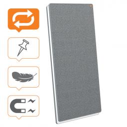 Nobo Portable Whiteboard and Notice Board 1800x900mm Grey Trim