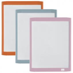 Nobo Mini Magnetic Whiteboard Coloured Frame 216x280mm Pack of 6