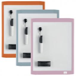 Nobo Mini Magnetic Whiteboard Coloured Frame 216x280mm Pack of 6