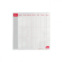 Sasco Semi Opaque Acrylic Mini Whiteboard Weekly Planner Desktop 300x300mm