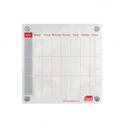 Sasco Semi Opaque Acrylic Mini Whiteboard Weekly Planner Mounted 300x300mm