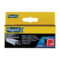 Rapid No. 53 Finewire staple 8 mm Pack of 2500 Staples