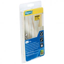 Rapid 12 mm Glue Sticks Wood Pack of 14