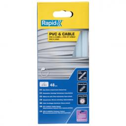 Rapid 12 mm Glue Sticks PVC & Cable Pack of 48