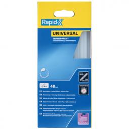 Rapid 12 mm Glue Sticks Universal Transparent Pack of 48