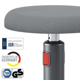 Leitz Ergo Cosy Active Sit Stand Stool 2 in1 Velvet Grey