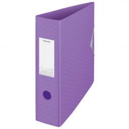 Esselte Colour Breeze Lever Arch File Polyfoam 82mm Lavender Pack of 5