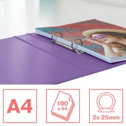 Esselte Colour Breeze Ring Binder Polypropylene Lavender Pack of 10