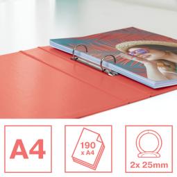 Esselte Colour Breeze Ring Binder Polypropylene Coral Pack of 10