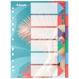 Esselte Colour Breeze A4 Indices 6 Tabs Polypropylene Pack of 20