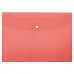 Esselte Colour Breeze A4 Document Wallet Polypropylene Coral Pack of 3