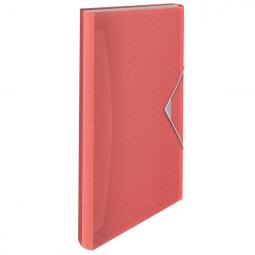 Esselte Colour Breeze Expanding Concertina File Coral