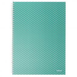 Esselte Colour Breeze A4 Notebook lined wirebound Green