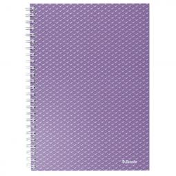 Esselte Colour Breeze A5 Notebook lined wirebound Lavender