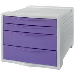 Esselte Colour Breeze Drawer Cabinet 4 drawers Lavender