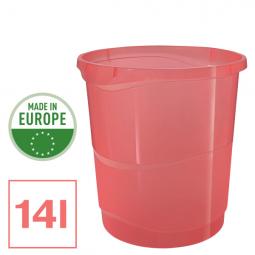 Esselte Colour Breeze Waste Paper Bin Coral