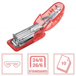 Rapid Colour Breeze Mini Stapler F4 Coral