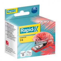 Rapid Colour Breeze Mini Stapler F4 Coral