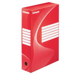 Esselte Standard Archiving Box 80mm Red Pack of 25