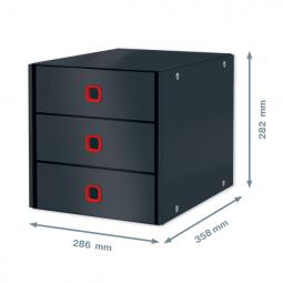 Leitz 3 Drawer Cabinet Click & Store Cosy Velvet Grey