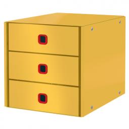 Leitz 3 Drawer Cabinet Click & Store Cosy Warm Yellow