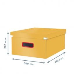 Leitz Storage Box Click & Store Cosy Large Warm Yellow