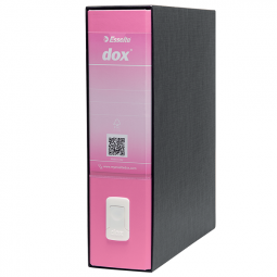 Esselte Dox 1 Lever Arch File Grey Pink Pack of 6