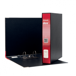 Esselte Dox 4 Lever Arch File Red Pack of 8