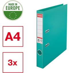 Esselte No.1 Lever Arch File 50mm Polypropylene Turquoise Pack of 3