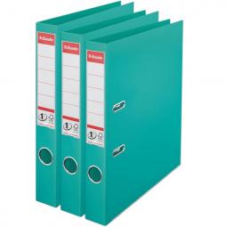 Esselte No.1 Lever Arch File 50mm Polypropylene Turquoise Pack of 3