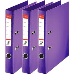 Esselte No.1 Lever Arch File 50mm Polypropylene Violet Pack of 3