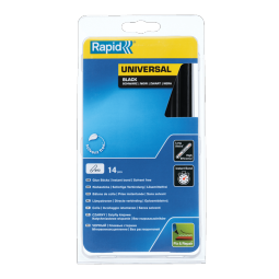 Rapid 12 mm Glue Sticks Universal Black