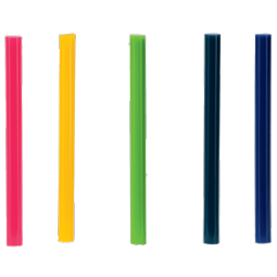 Rapid 7 mm Glue Sticks Coloured Pack of 36