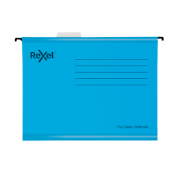 Rexel Classic A4 Reinforced Suspension File Blue Pack of 25