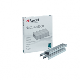 Rexel No. 23/6 Staples Box of 1000 X 20 Packs